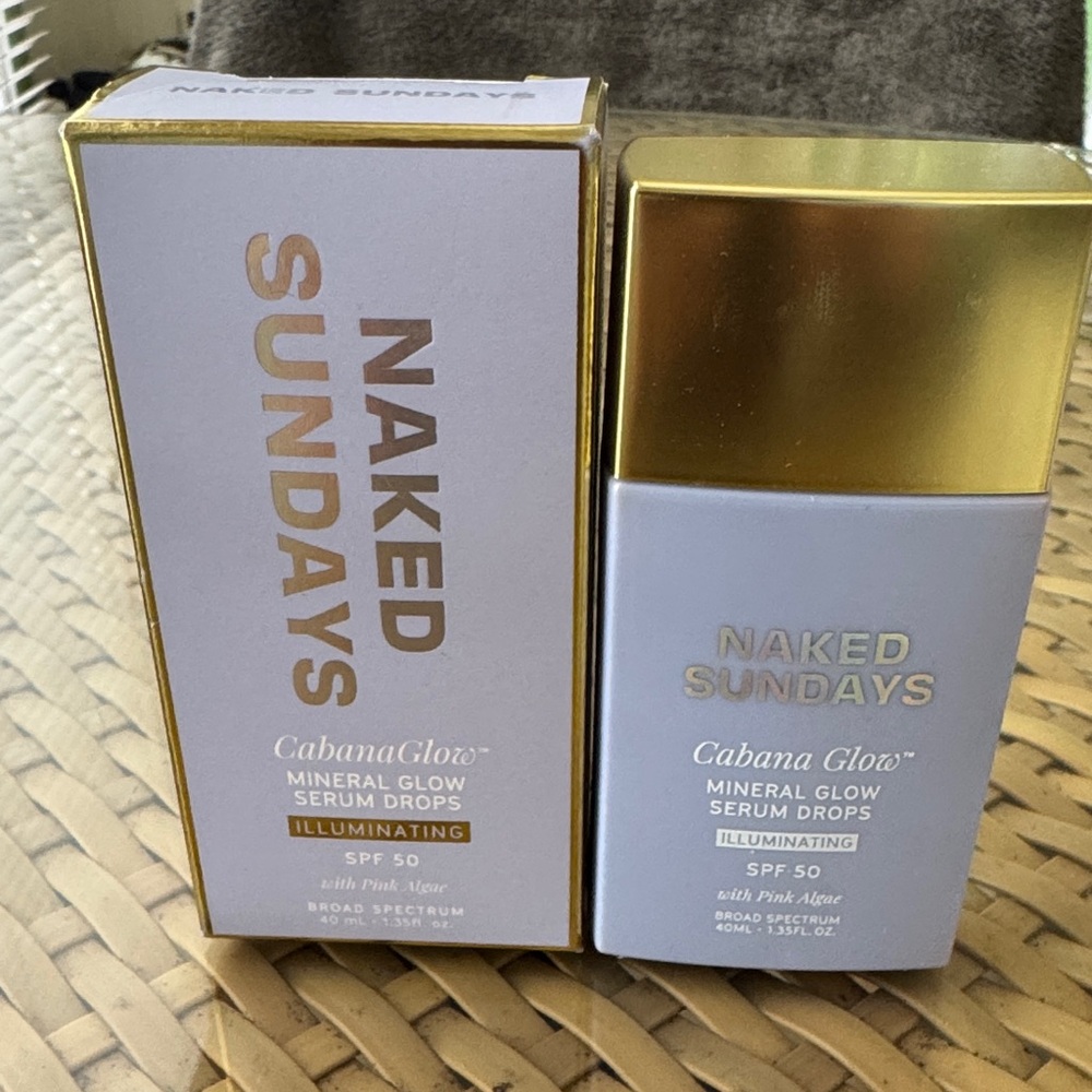 Naked Sundays Cabana Glow Mineral Glow Serum Drops - Gold and White